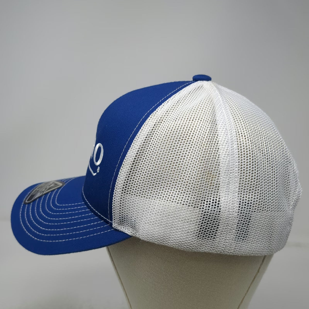 Pacific Headwear Trucker Hat Blue One Size Snapback Toro Longhorn Bull Logo