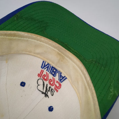 Logo 7 Snapback White Blue One Size 1995 NBA Finals Rockets Champions NBA Hat