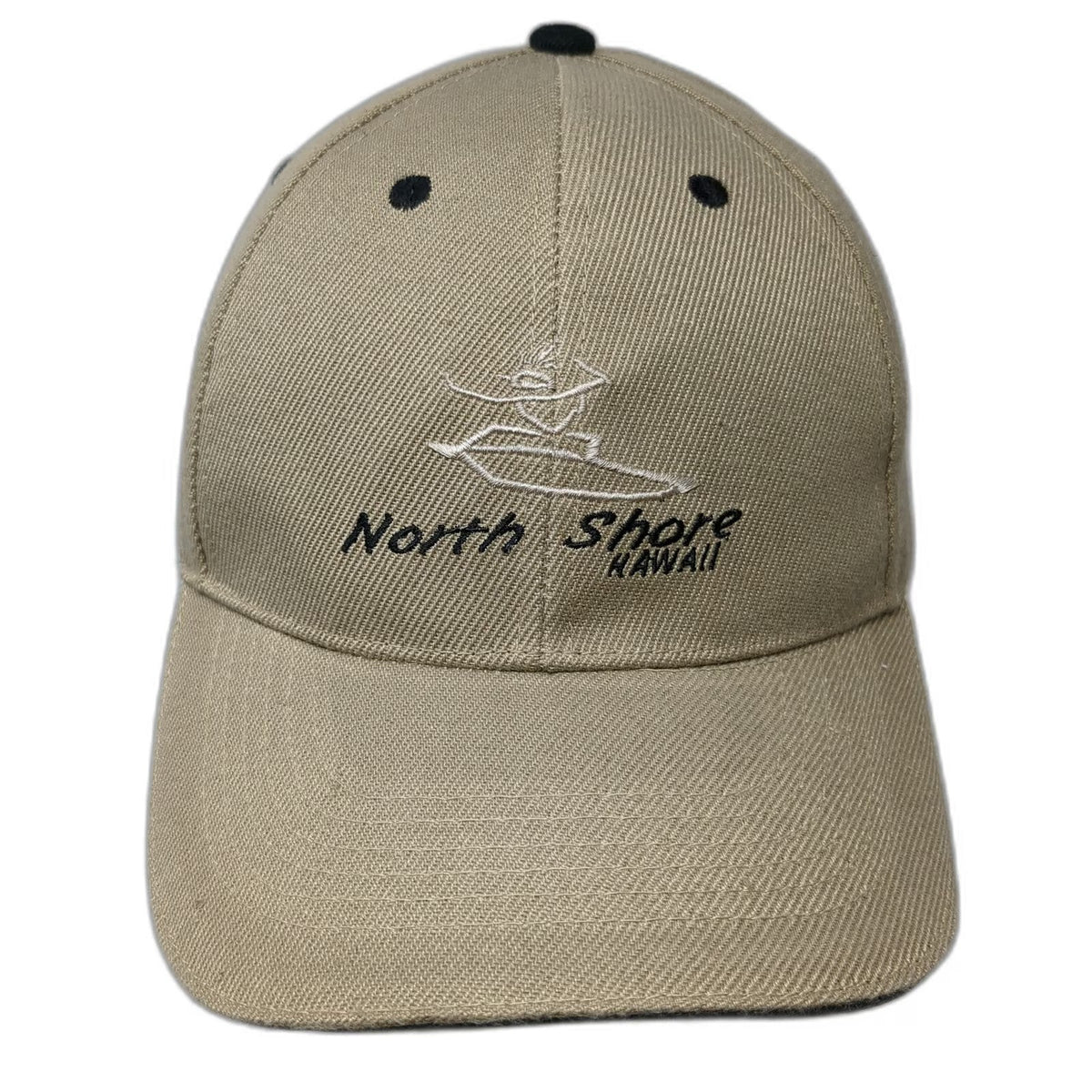 Baseball Cap Beige OS North Shore Hawaii Surfer Strapback Hat Surf Beach Travel