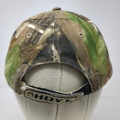 Hoyt Team Camo Baseball Cap Brown Green One Size Strapback Archery Hunting Hat
