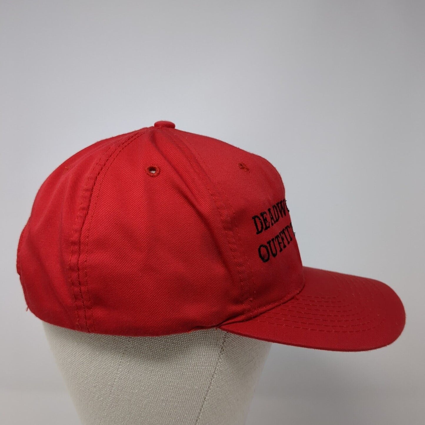 Deadwood Outfitters LLC Snapback Hat Red One Size Adjustable Embroidered Otto