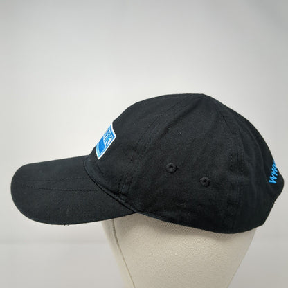 Sandvik Slideback Hat Black 58cm Adjustable Embroidered Solid 6 Panel