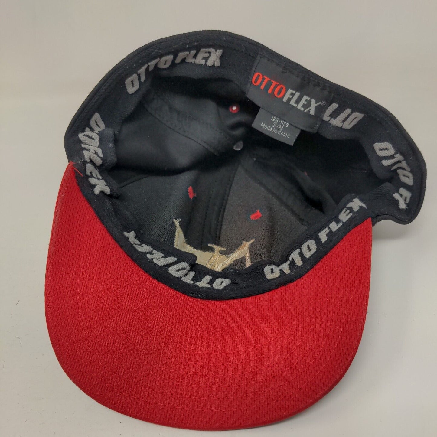 NW Fitted Hat Black Small/Medium Embroidered Solid 6 Panel Otto Flex