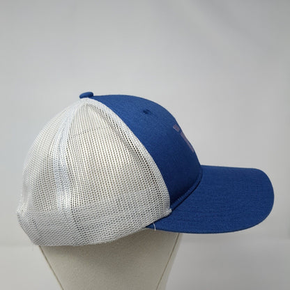 Letter W Snapback Trucker Hat Blue OS Adjustable Mesh Back Port Authority