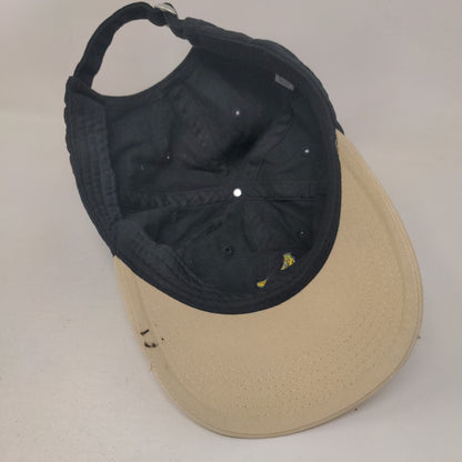 Banana Slideback Hat Black One Size Embroidered Colorblock 6 Panel