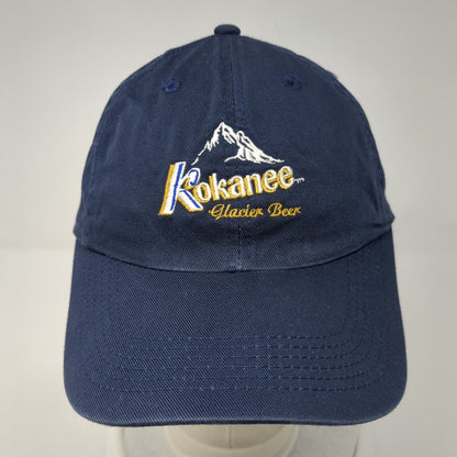 Kokanee Glacier Beer Strapback Hat Blue One Size Adjustable Embroidered
