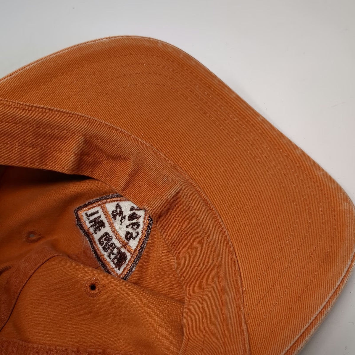Imperial Baseball Cap Orange One Size The Creek Est 1963 Slideback Hat