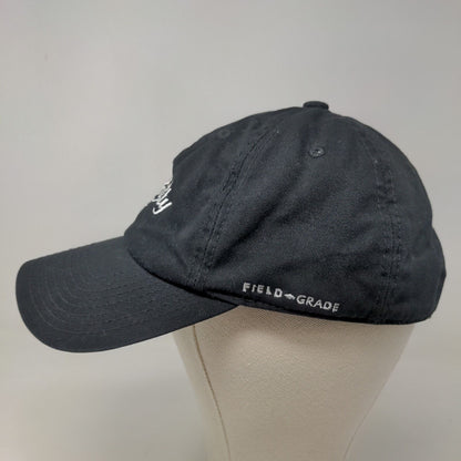 Field Grade Men's Slideback Hat Black Embroidered Royalty Logo Cotton