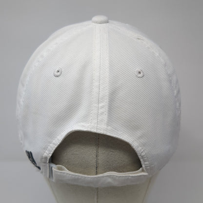 Adidas Strapback Baseball Cap White One Size Adjustable Embroidered 6 Panel