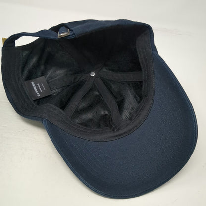 Express Baseball Cap Blue One Size 100% Cotton Slideback Strapback Plain Hat