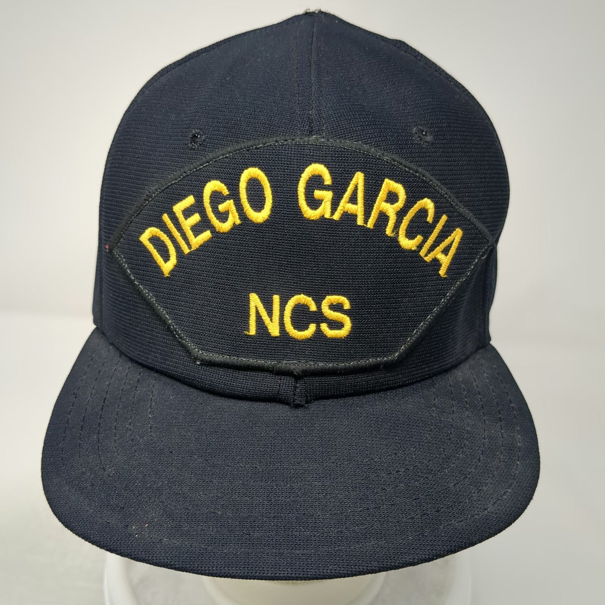 Snapback Hat Blue L Diego Garcia NCS Military Naval Communication Station Patch