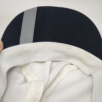 Headsweats Baseball Cap White One Size Reflective Stripe Coolmax Running Hat