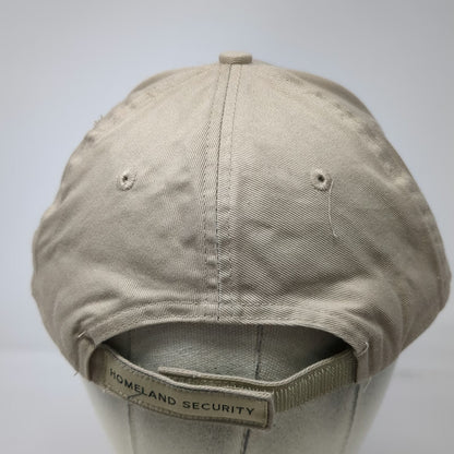 NLM Center for Domestic Preparedness Hat Beige Baseball Cap One Size Logo