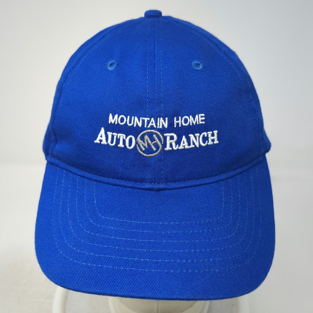 Head Shots Mountain Home Auto Ranch Hat Blue Baseball Cap One Size Slideback