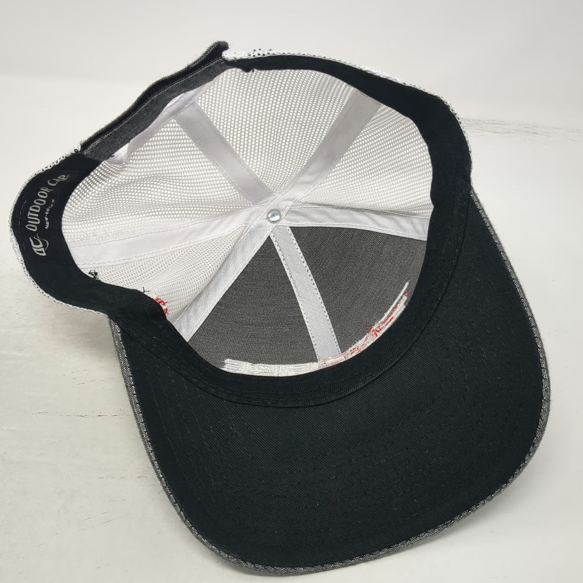 Outdoor Cap Baseball Cap Gray One Size Mesh Back AD Fire Hiller Company Hat