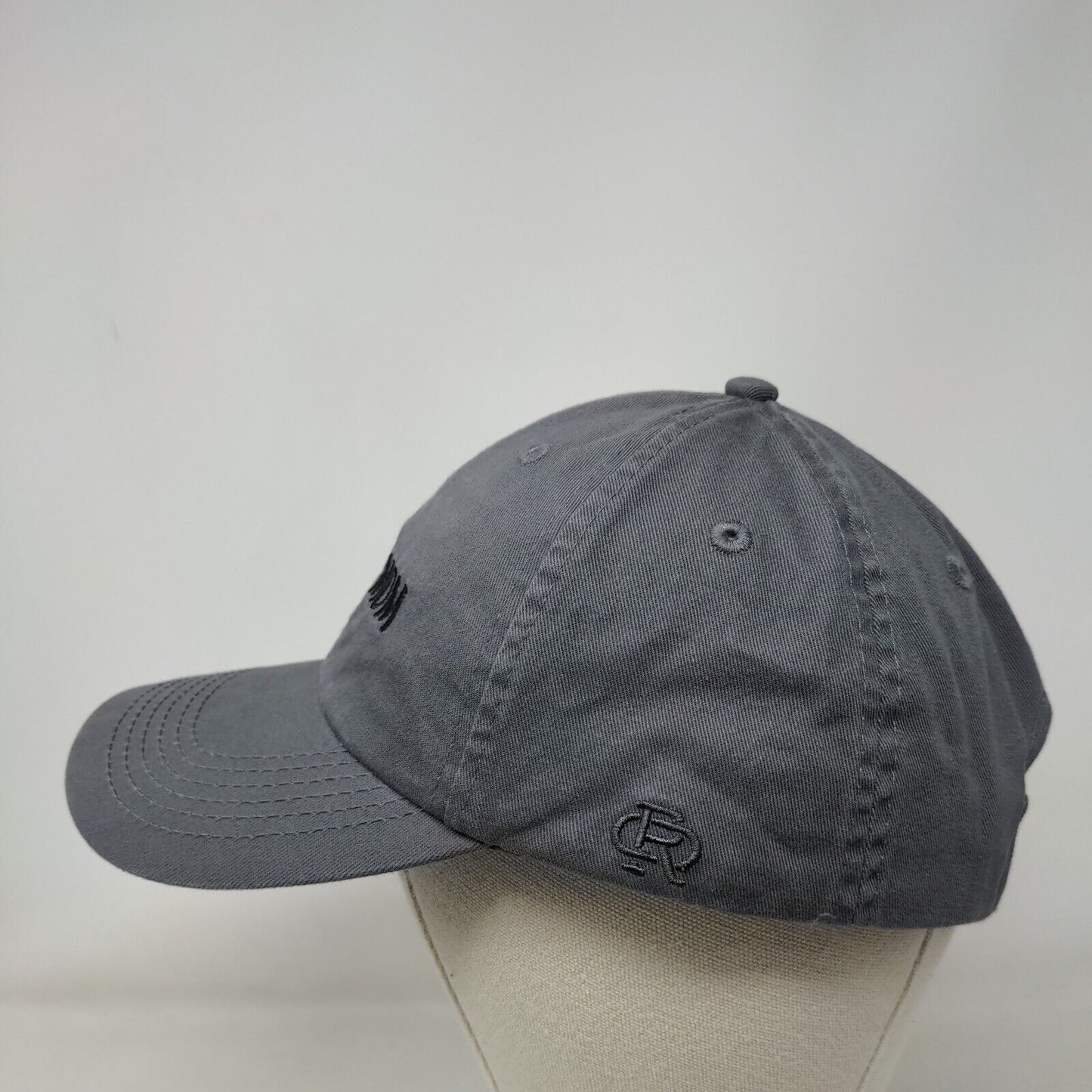 Dog Mom Slideback Hat Gray One Size Adjustable Embroidered Open Road