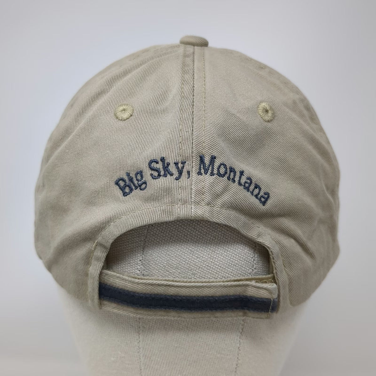 Port Authority Baseball Cap Beige One Size Big Sky Montana Bucks T-4 Lasso Hat