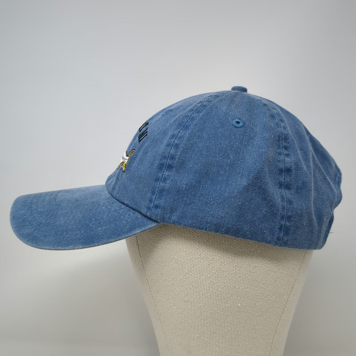 O'Keefe's Reef Baseball Cap Blue One Size Frankfort MI Fish Salmon Strapback Hat