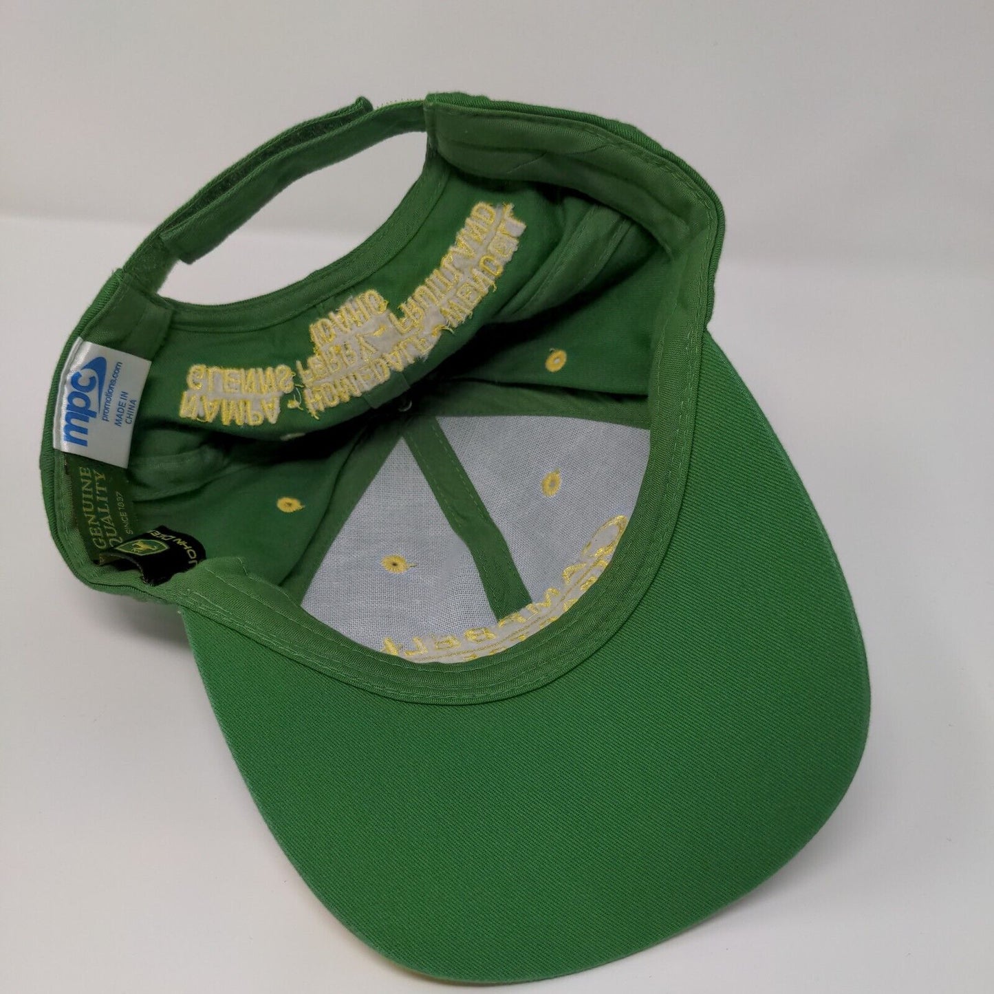 Campbell Tractor Co. John Deere Strapback Hat Green One Size Adjustable 6 Panel