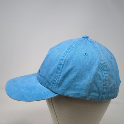 Adams Baseball Cap Blue One Size Snook Inn Marco Island Hat Leather Side Art