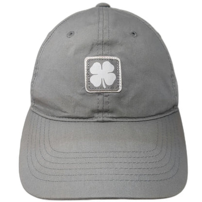 Black Clover Baseball Cap Gray One Size Live Lucky Patch Cotton Hat Slideback
