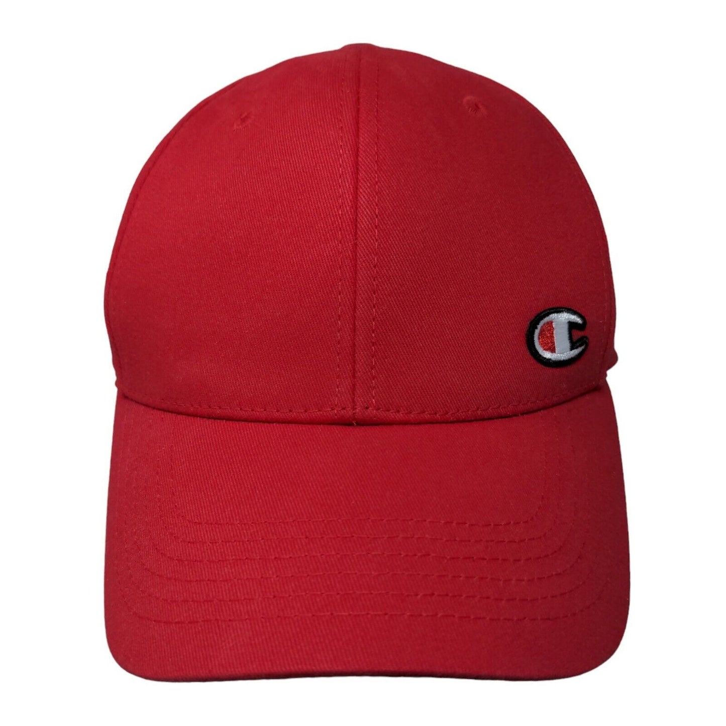 Champion Men's Slideback Hat Red Embroidered Logo 100% Cotton