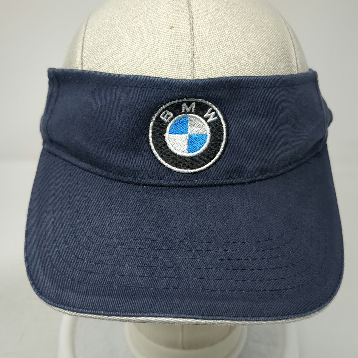 BMW Visor Blue One Size Hat Embroidered Logo Strapback Cotton Golf Racing Car