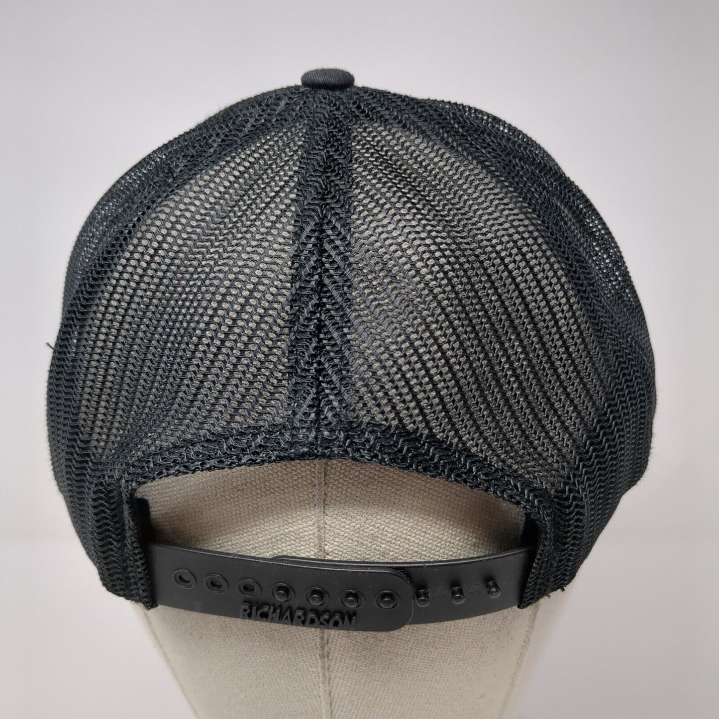 Cascade Moto Oregon Snapback Trucker Hat Black OS Adjustable Mesh Richardson