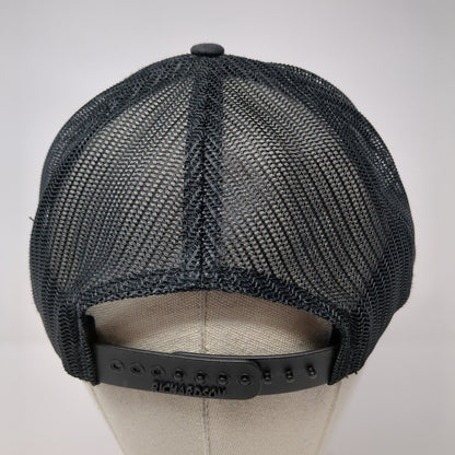 Cascade Moto Oregon Snapback Trucker Hat Black OS Adjustable Mesh Richardson