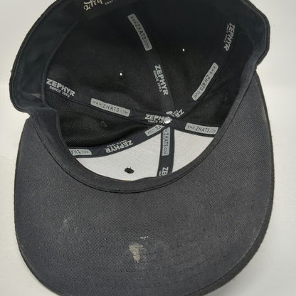 Zephyr Baseball Cap Black 7 5/8 Fitted Puras Fritas French Fry Mascot Hat