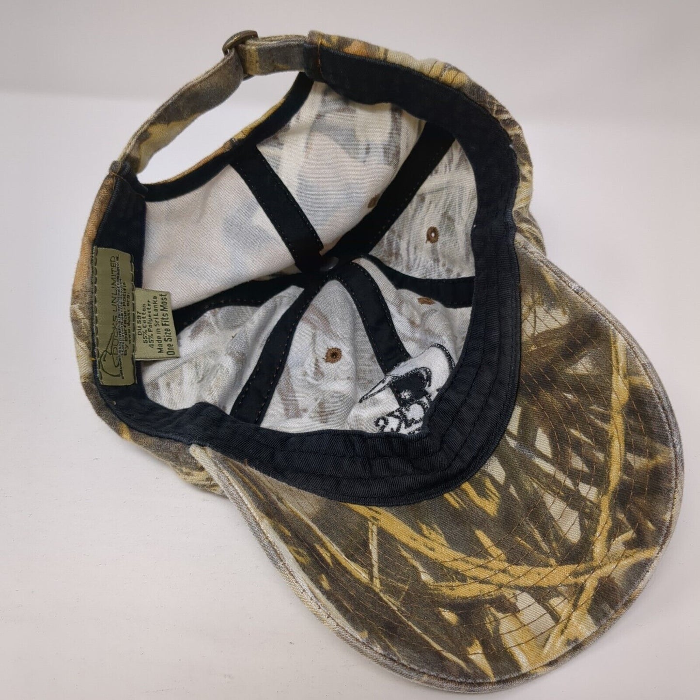 Ducks Unlimited Slideback Hat Camo One Size Hunting Outdoor 6 Panel