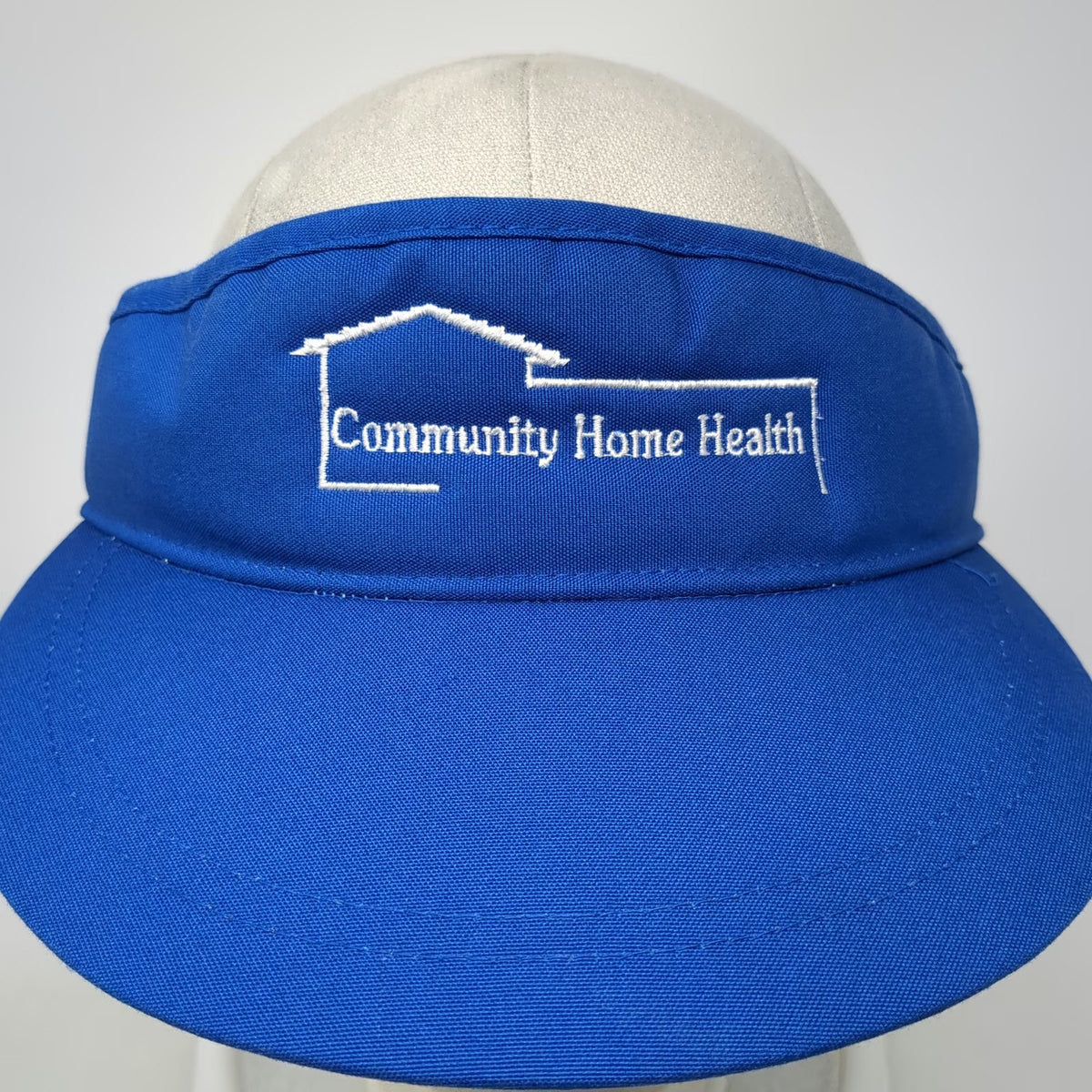 Sportcap Supreme Visor Blue One Size Community Home Health Hat Green Underbrim