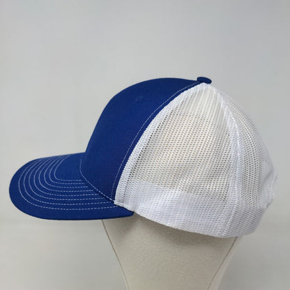 Richardson Men's Snapback Mesh Back Hat Blue White Blank Style 112