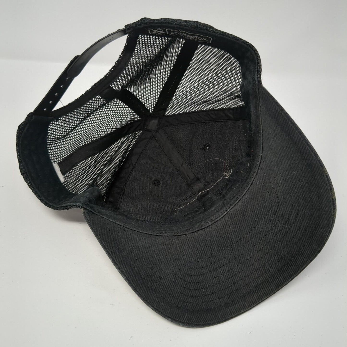 Richardson Snapback Mesh Back Trucker Hat Camo One Size Flag Patch