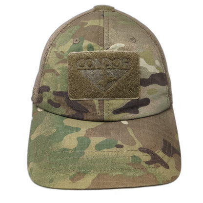 Condor Baseball Cap Brown Green One Size Camo Mesh Back Strapback Tactical Hat