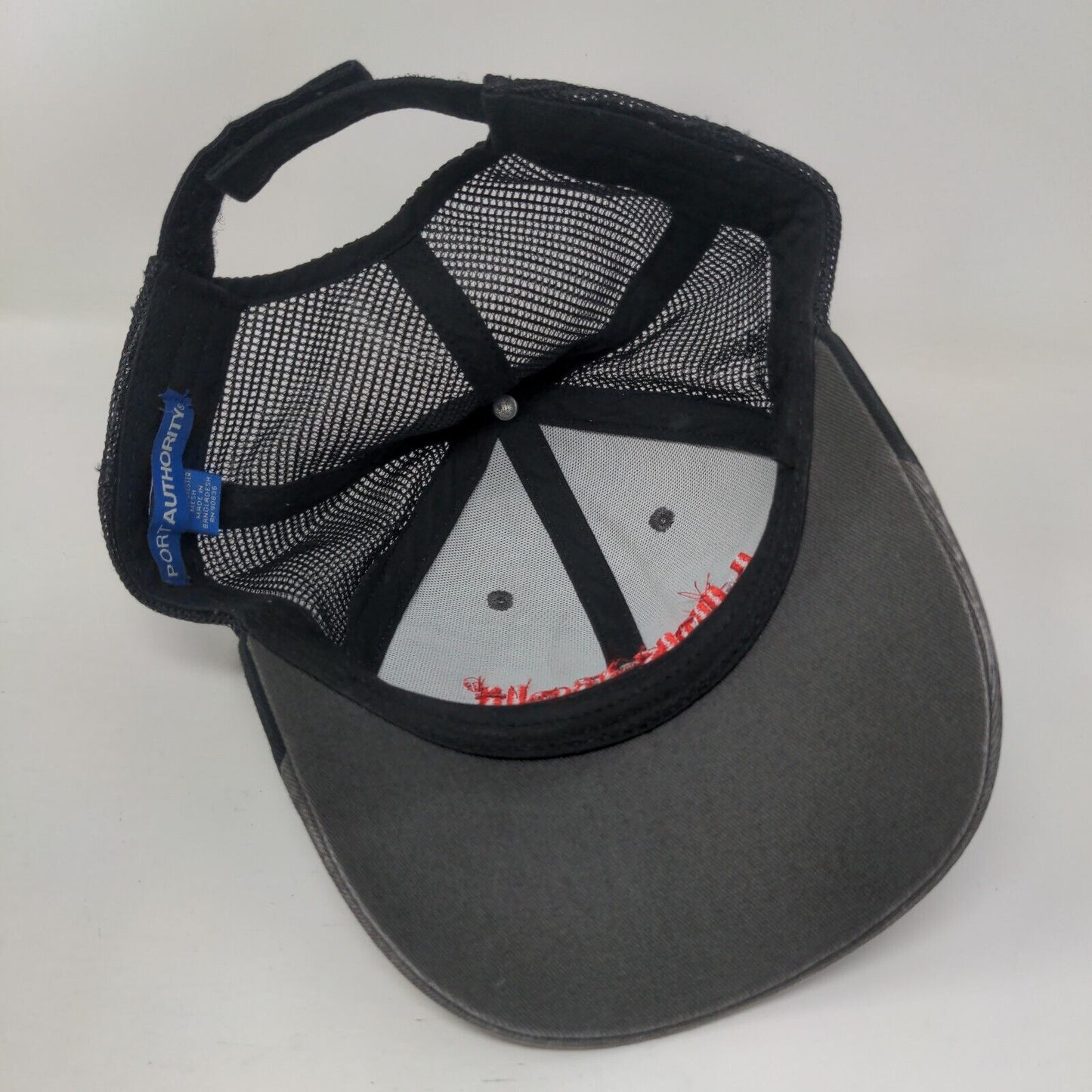 Link-Belt Cranes Strapback Trucker Hat Gray One Size Mesh Back