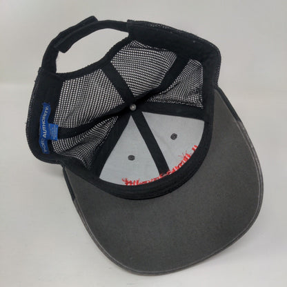 Link-Belt Cranes Strapback Trucker Hat Gray One Size Mesh Back