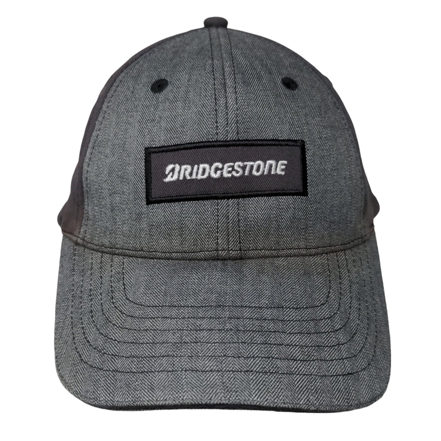 Bridgestone Strapback Hat Gray OSFA Adjustable 6 Panel K-Products