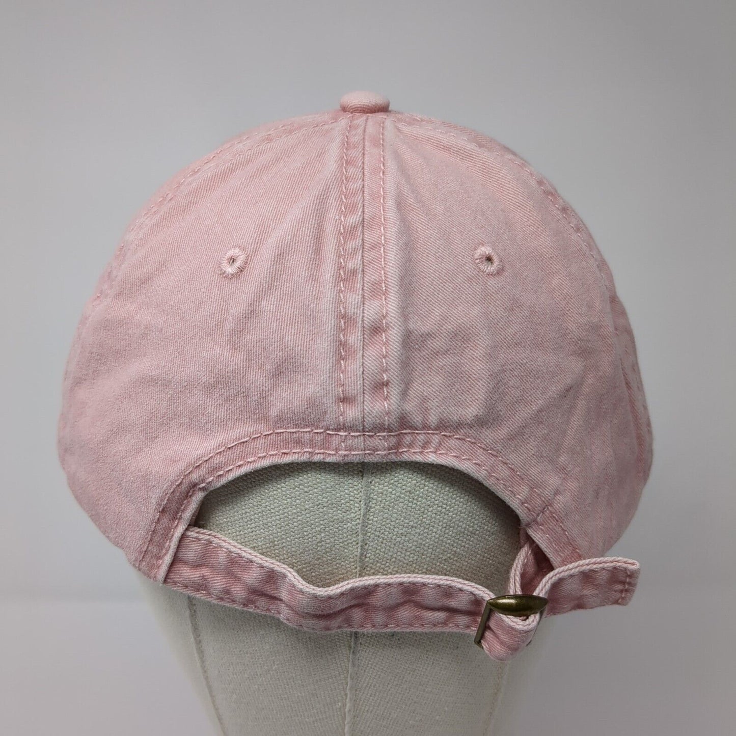 Unbranded Slideback Hat Pink One Size Solid Adjustable Blank 6 Panel