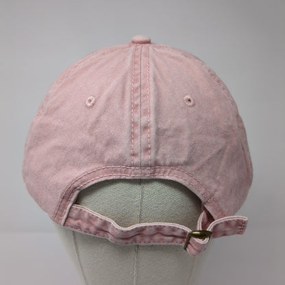 Unbranded Slideback Hat Pink One Size Solid Adjustable Blank 6 Panel