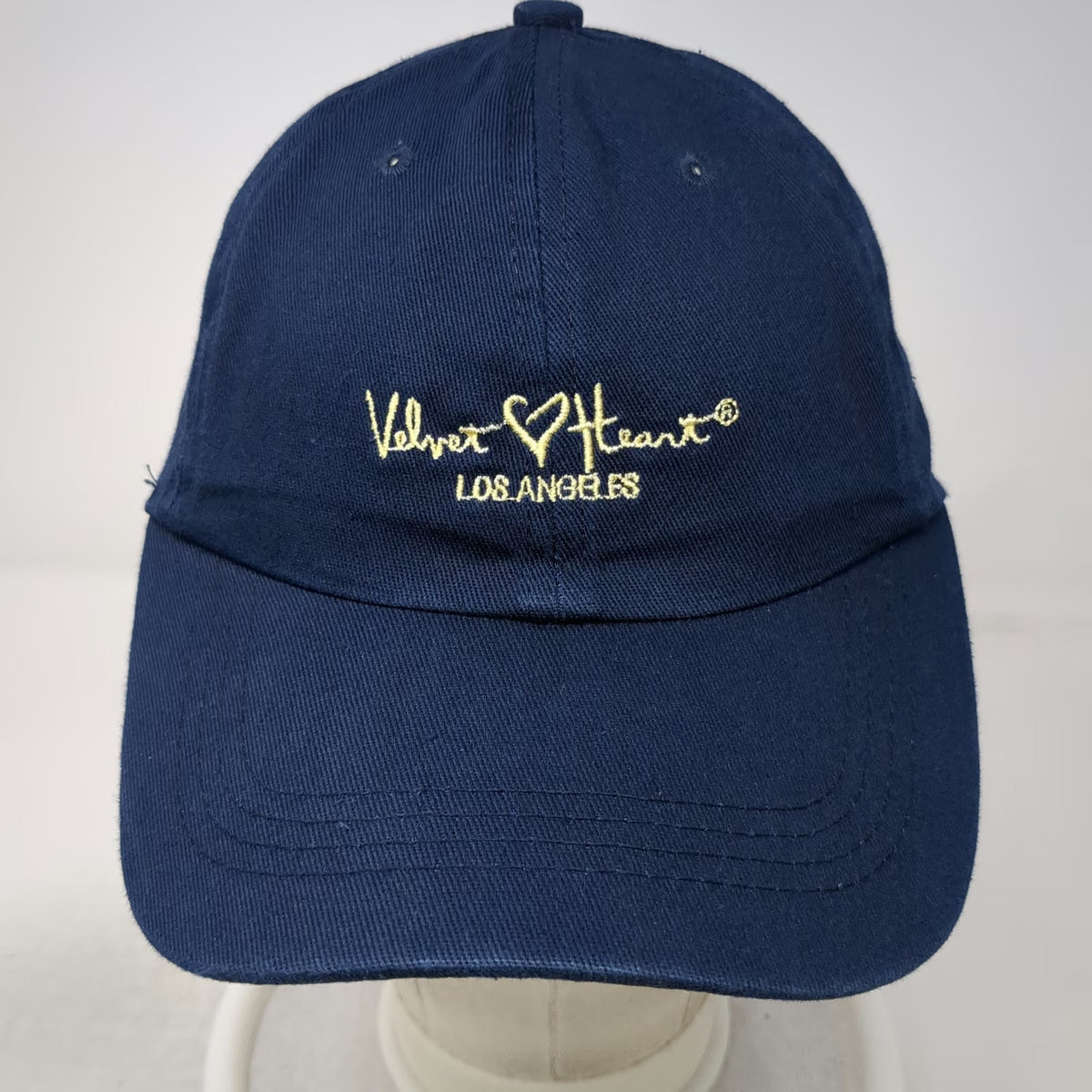 Velvet Heart Baseball Cap Blue One Size Embroidered Los Angeles Slideback Hat