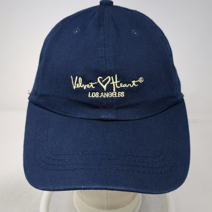 Velvet Heart Baseball Cap Blue One Size Embroidered Los Angeles Slideback Hat