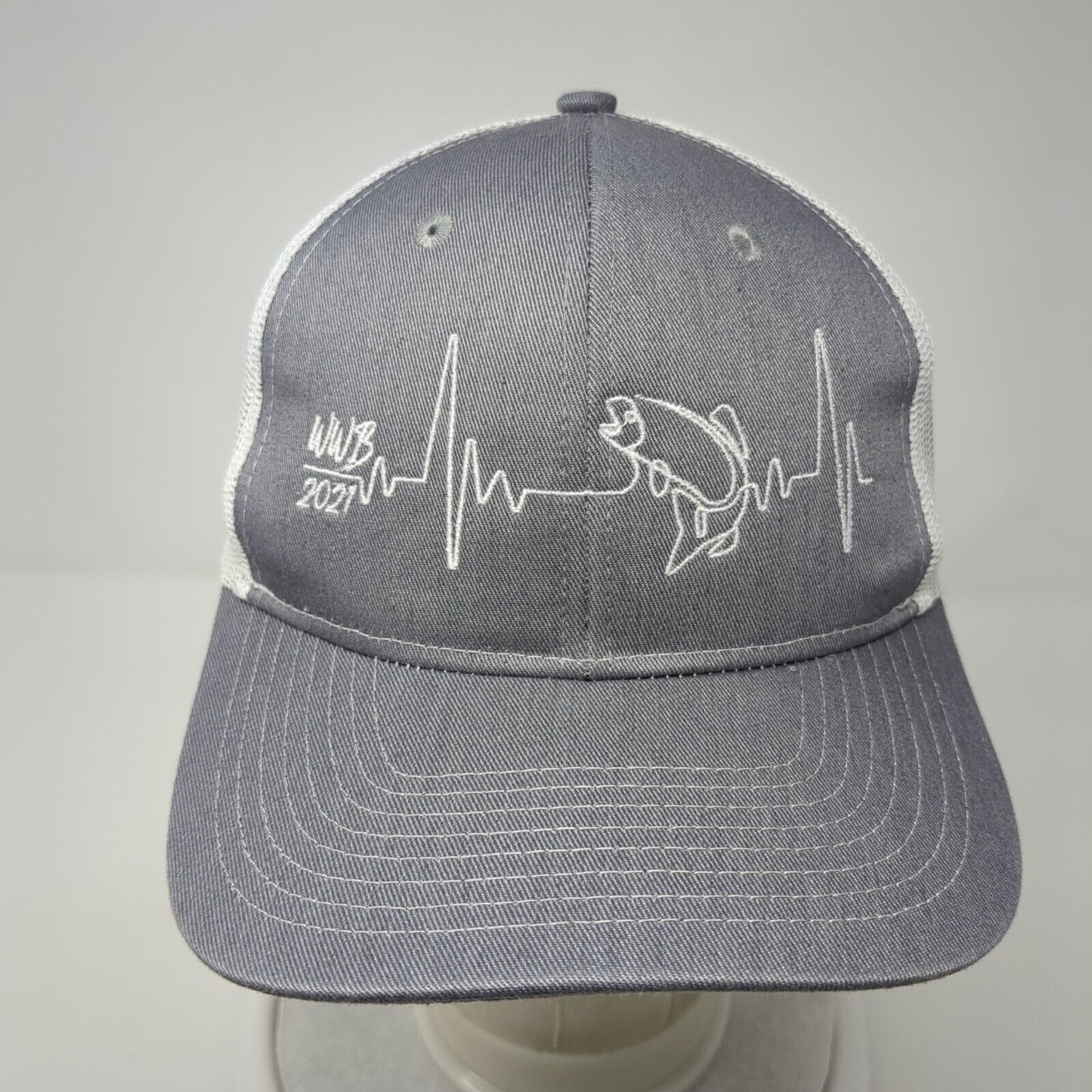 WWB 2021 Snapback Trucker Hat Gray One Size Adjustable Mesh Back Port Authority