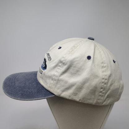 SCI Baseball Cap Beige Blue One Size Nantahala River Whitewater NC Souvenir Hat
