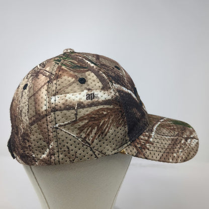 Cap America Baseball Cap Brown Camo One Size Miller Perforated Strapback Hat