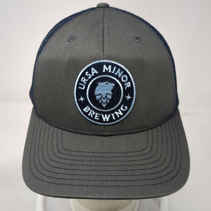 Richardson Trucker Hat Gray Blue One Size Ursa Minor Brewing Mesh Snapback