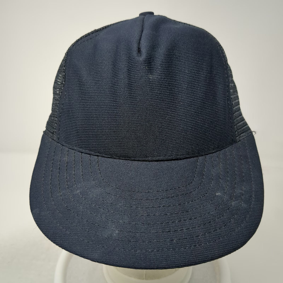 North Star Trucker Hat Blue Mesh Back Snapback Made in USA Blank Vintage