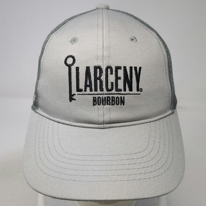 Larceny Bourbon Whiskey Gray One Size Trucker Hat Mesh Back Snapback Signature