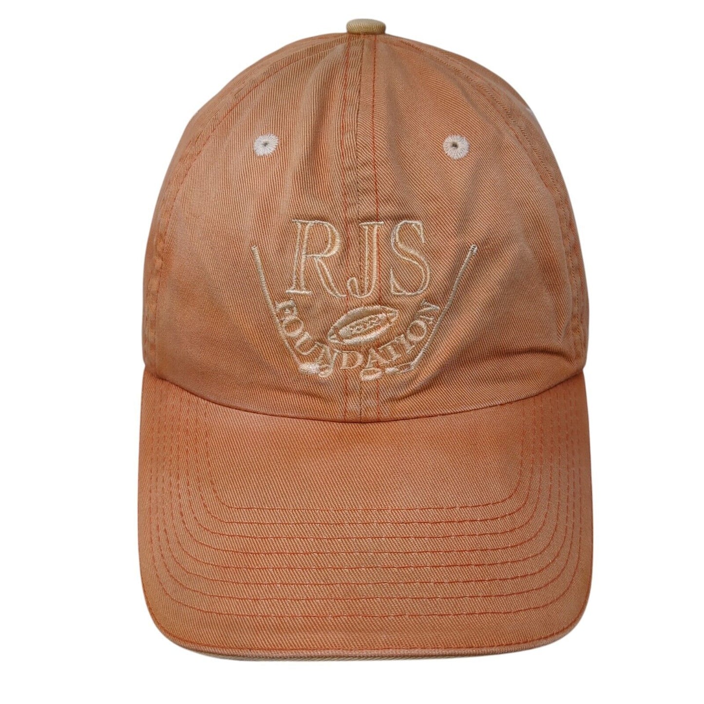 RJS Foundation Slideback Hat Orange One Size Embroidered Fahrenheit