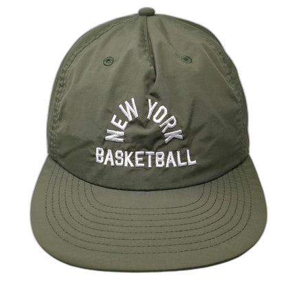 Local Hoops 5 Panel Green One Size Snapback New York Basketball Hat Flat Bill
